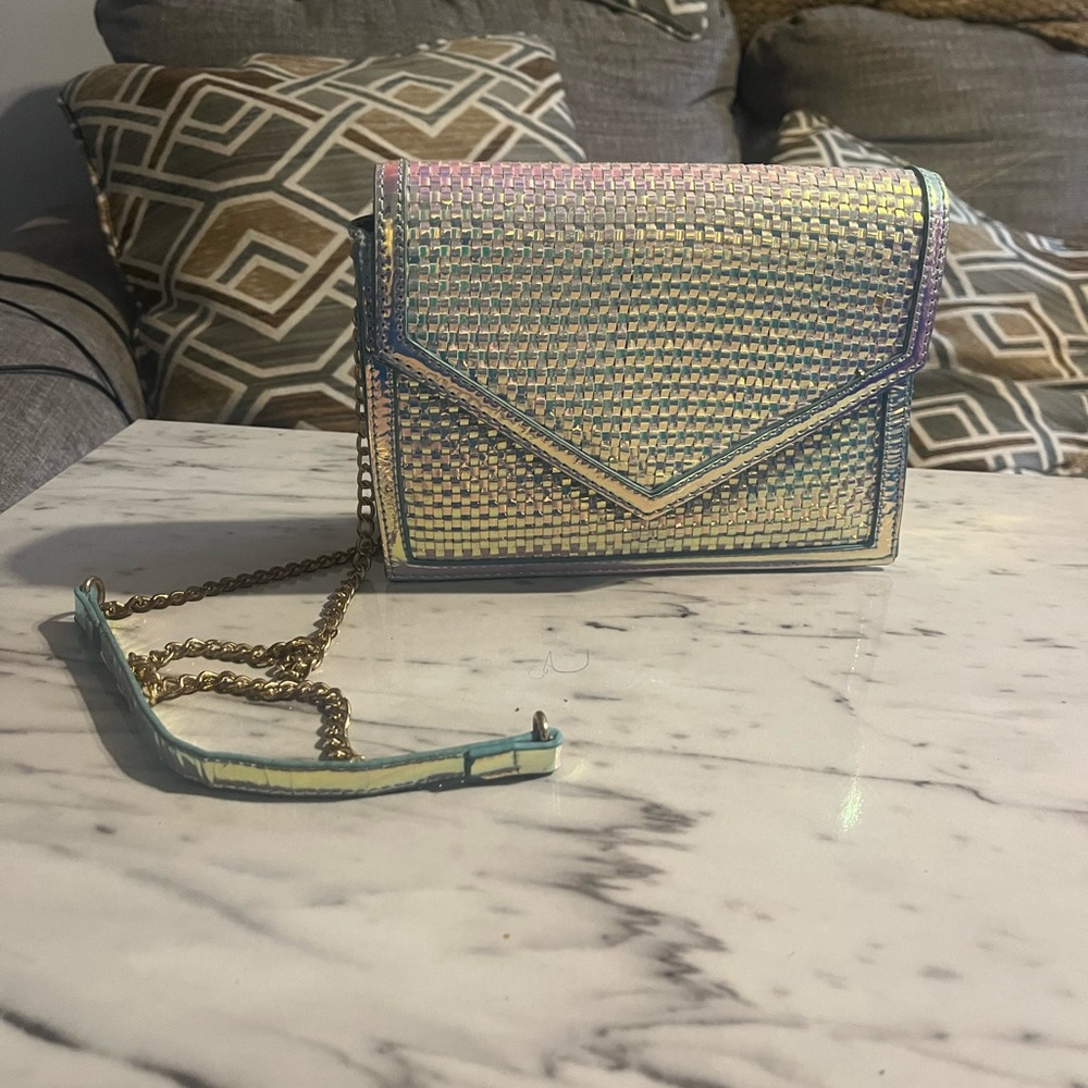 Blue Multi-Color Crossbody Bag